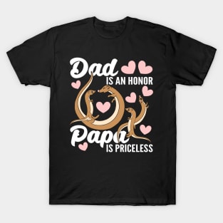 Being Dad Is An Honor Being Papa Is Priceless Otter Outfit T-Shirt